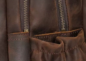 Mochila Masculina de Couro Genuíno para Notebook 17– Modelo Executivo FACILITYVIDA