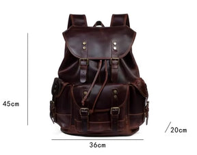 Mochila Masculina de Couro Legítimo Red Prime Soberana – Executiva Premium