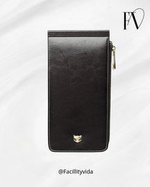 Carteira Feminina de Couro Porta Cartões Modelo Foxer Slim