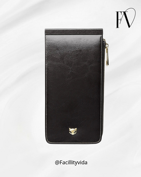 Carteira Feminina de Couro Porta Cartões Modelo Foxer Slim