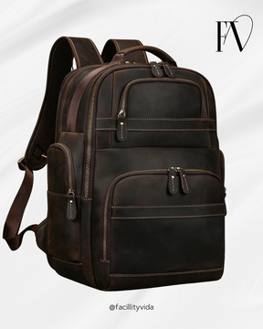 Mochila de Couro Masculina Executiva Prime para Notebook!