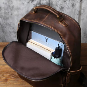 Mochila em Couro Legítimo Vintage Prime