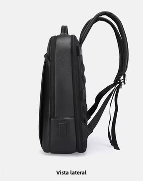 Mochila de Couro Legítimo Impermeável para Notebook