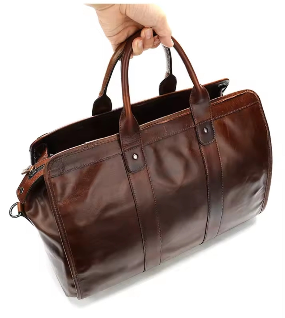 Mala de Viagem de Couro Genuíno – Style Prime Brilliant