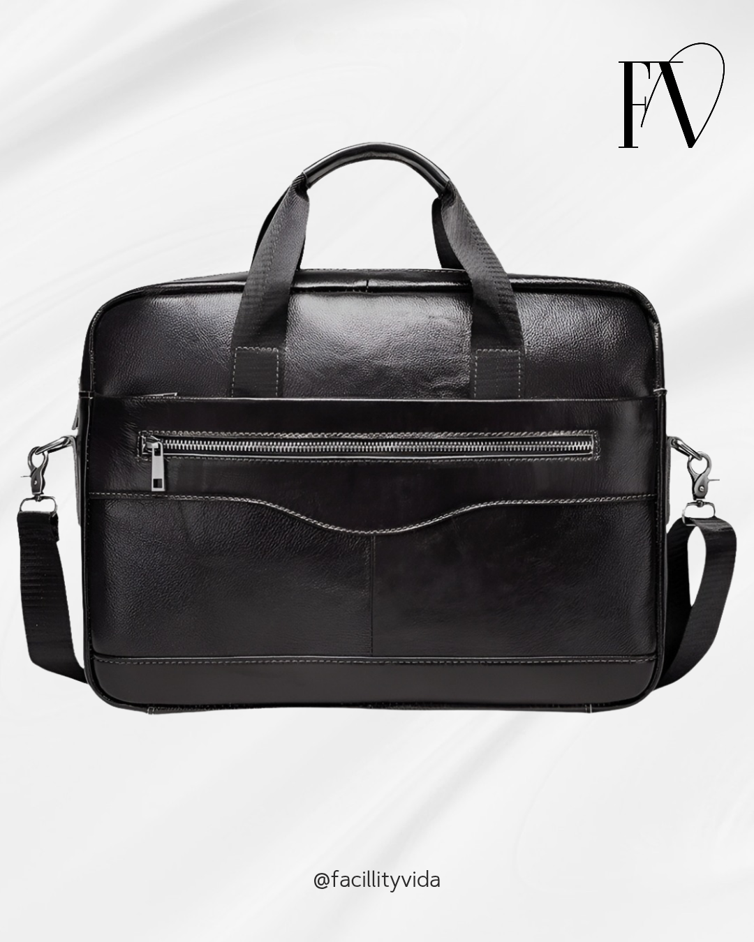 Pasta Masculina de Couro Legítimo para Notebook – Modelo Executivo