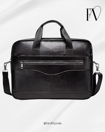 Pasta Masculina de Couro Legítimo para Notebook – Modelo Executivo