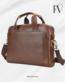 Pasta Masculina de Couro para Notebook Executiva – Modelo Bolsa de Mão ou Ombro!