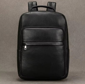Mochila Executiva de Couro Legítimo All Black Prime