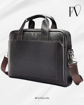 Pasta Masculina de Couro para Notebook Executiva – Modelo Bolsa de Mão ou Ombro!