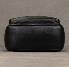 Mochila Executiva de Couro Legítimo All Black Prime