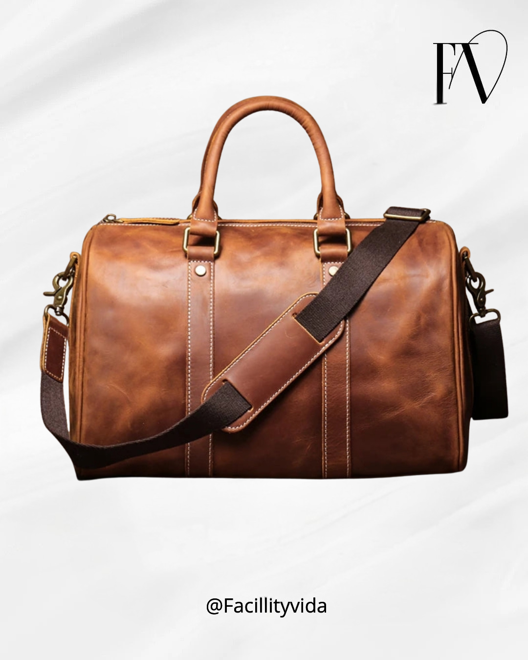 Mala Executiva de Couro Genuíno – Modelo Streamlined