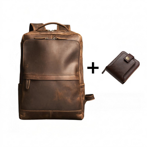Mochila de Couro para Notebook – Modelo Vintage