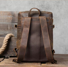 Mochila de Couro Legítimo Prime Traveller