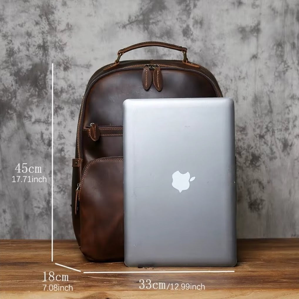 Mochila em Couro Legítimo Vintage Prime