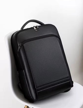 Mochila de Couro Legítimo Impermeável para Notebook