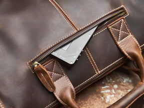 Pasta Masculina de Couro Legítimo Prime Europeia