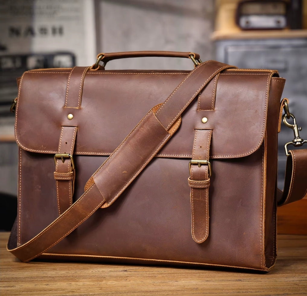 Pasta Masculina Executiva de Couro Legítimo – Modelo Prime