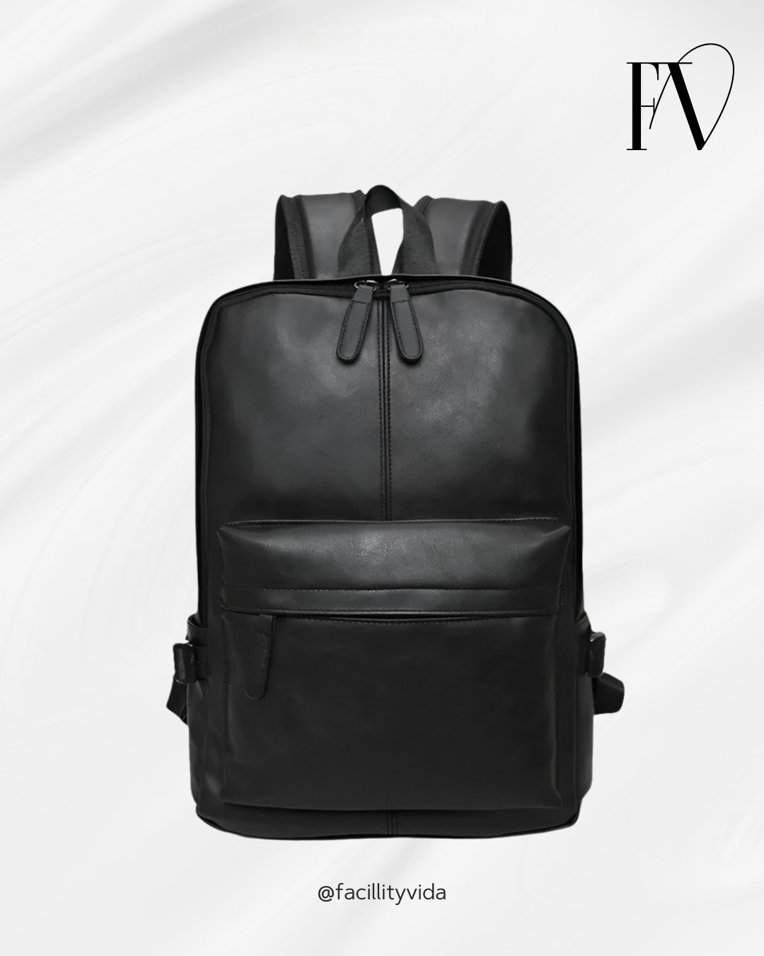 Mochila de Couro Impermeável para Notebook – Modelo Casual!