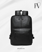 Mochila de Couro Impermeável para Notebook – Modelo Casual!