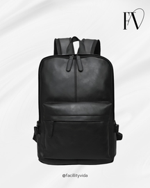 Mochila de Couro Impermeável para Notebook – Modelo Casual!