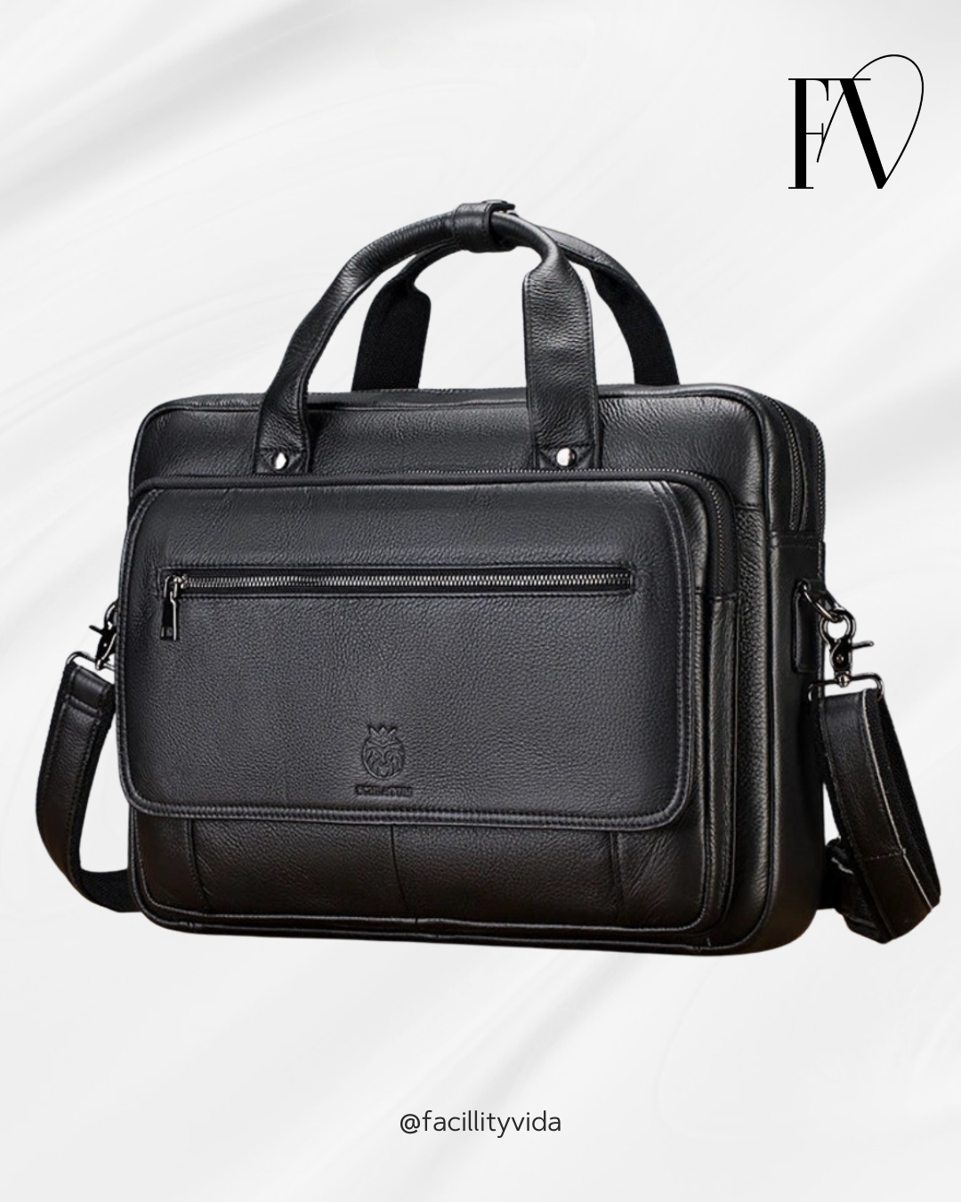 Pasta de Couro Masculina para Notebook – Modelo Briefcases