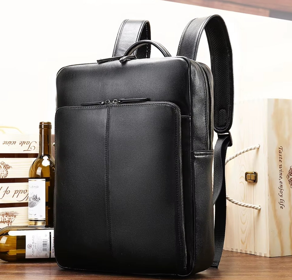 Mochila Masculina Executiva de Couro Legítimo – Modelo Prime