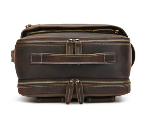 Mochila em Couro Legítimo de Viagem - Modelo Executivo