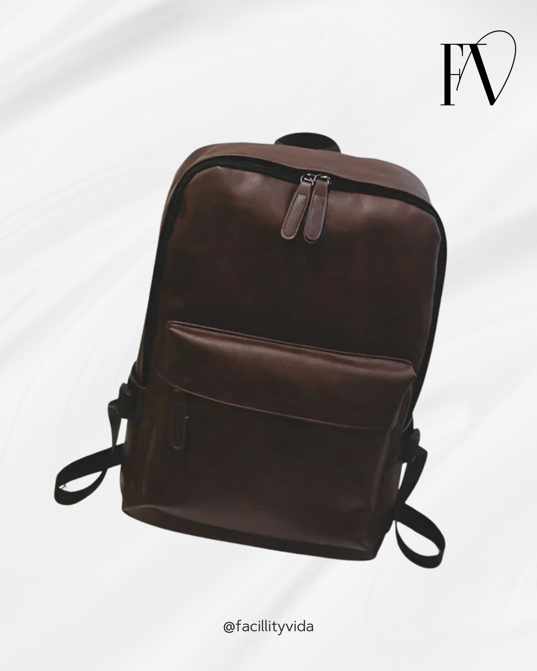 Mochila de Couro Impermeável para Notebook – Modelo Casual!