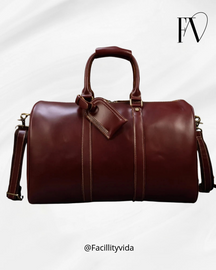 Mala de Viagem de Couro Legítimo –  Prime All Red