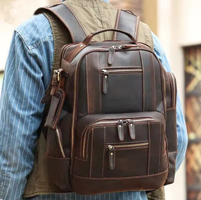 Mochila de Couro para Notebook – Modelo Big Confort
