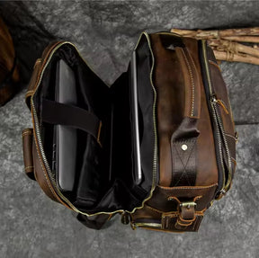 Mochila de Couro para Notebook – Modelo Big Confort
