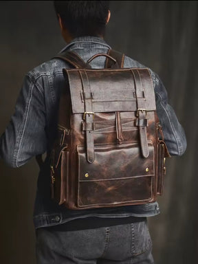 Mochila de Couro Genuíno Edição Prime Vanguard