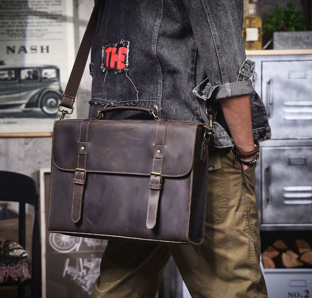 Pasta Masculina Executiva de Couro Legítimo – Modelo Prime