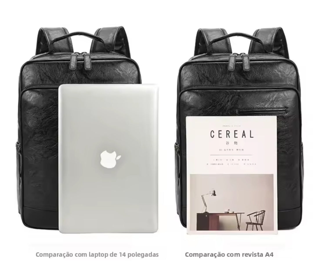 Mochila Executiva de Couro Legítimo - Modelo Prime Italiano