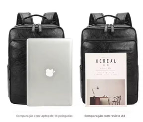 Mochila Executiva de Couro Legítimo - Modelo Prime Italiano