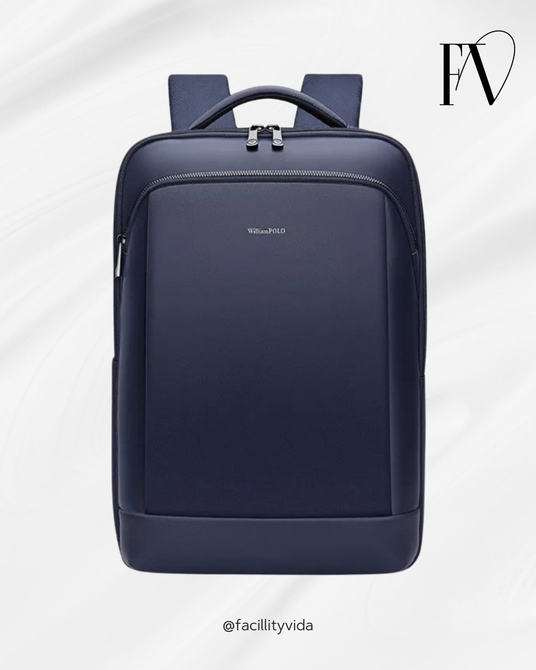 Mochila Executiva Masculina William Polo de Couro Premium para Notebook!