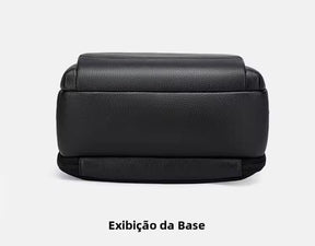 Mochila de Couro Legítimo Impermeável para Notebook