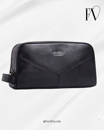 Nécessaire Masculina de Couro Retro Premium !