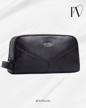 Nécessaire Masculina de Couro Retro Premium !