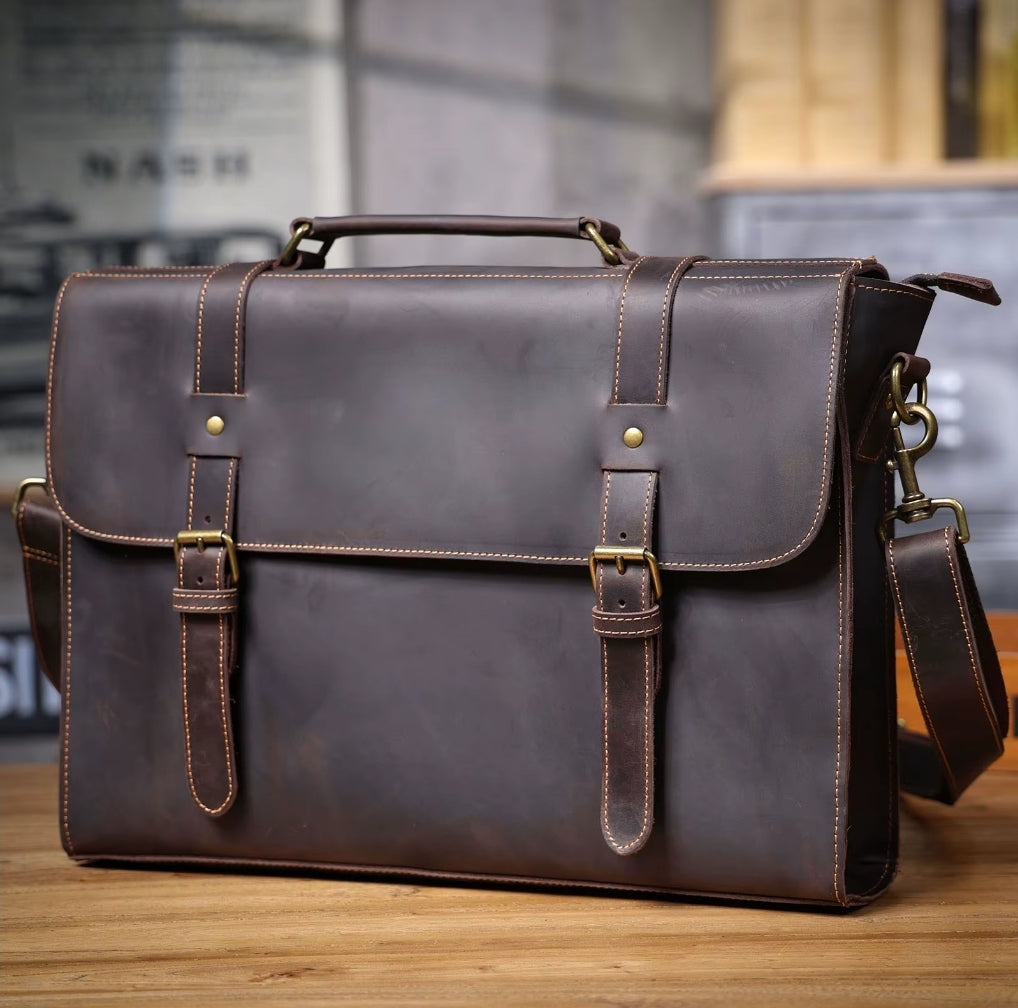 Pasta Masculina Executiva de Couro Legítimo – Modelo Prime