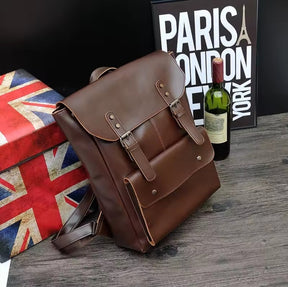 Mochila de Couro Vintage – Modelo Paris