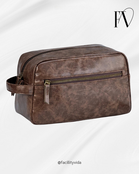 Nécessaire Masculina de Couro Impermeável – Modelo Premium!