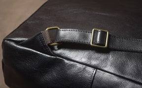 Mochila de Couro Legítimo Linha Prime Retro Allblack