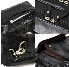 Pasta Masculina de Couro Legítimo 17 polegadas para Notebook !