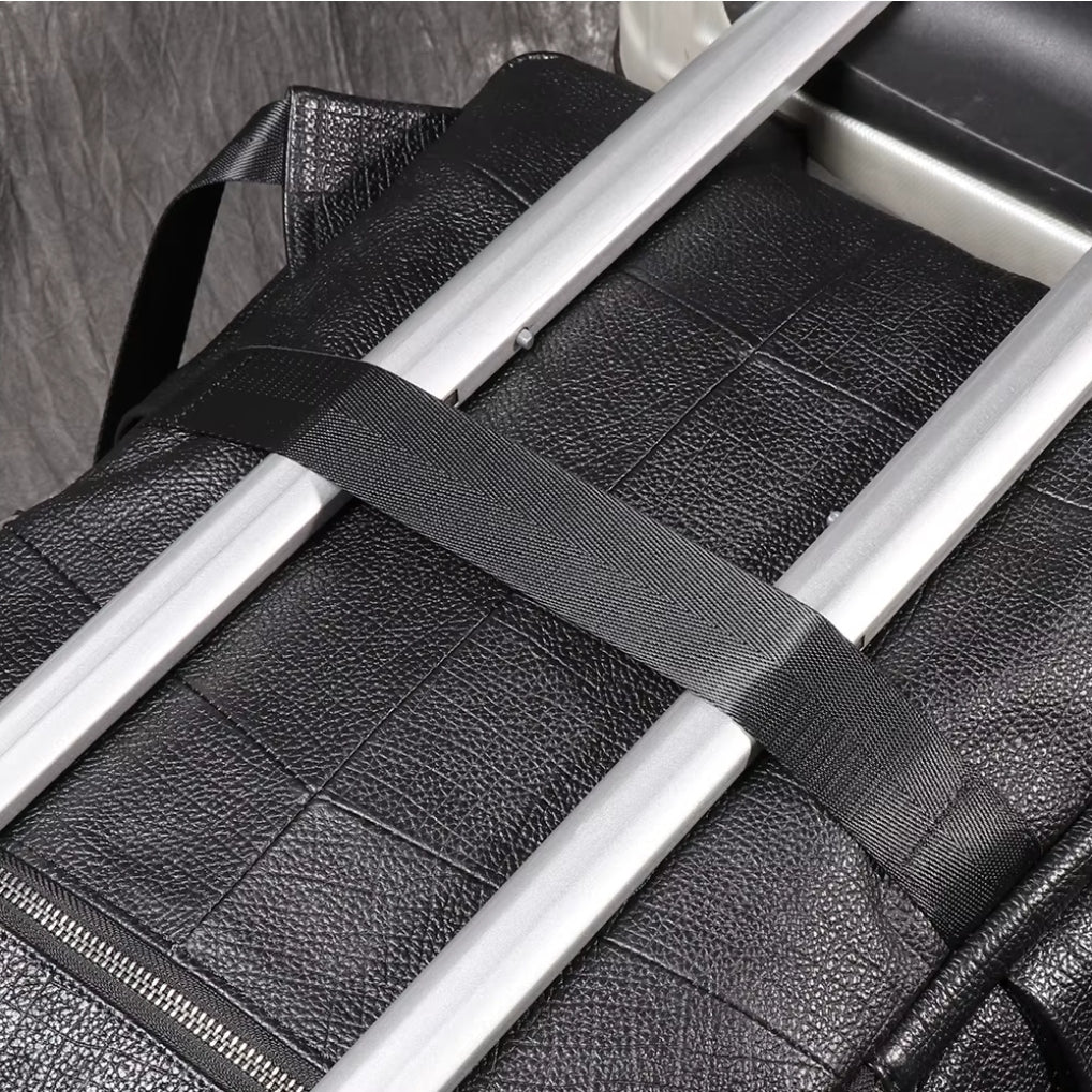 Mochila Masculina de Couro Legítimo Premium Black