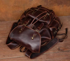 Mochila Masculina de Couro Legítimo Red Prime Soberana – Executiva Premium