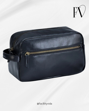 Nécessaire Masculina de Couro Impermeável – Modelo Premium!