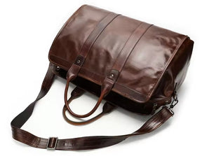 Mala de Viagem de Couro Genuíno – Style Prime Brilliant