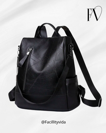 Mochila Feminina de Couro – Modelo Safe