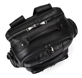 Mochila Masculina de Couro Legítimo para Notebook – Modelo Prime
